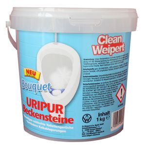 Uripur Toiletten Beckenstein beseitigt schlechte Toilettengerüche + beseitigt Kalkablagerungen  1 kg