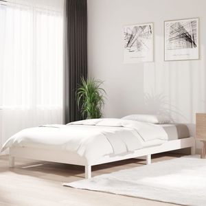 Prolenta Premium  Stapelbett Weiß 100x200 cm Massivholz Kiefer