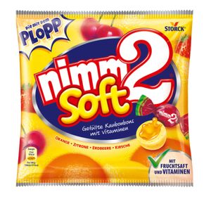 Storck Nimm2 Soft Kaubonbons mit Fruchtsaft und Vitaminen 116g