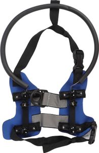 Ringkabelbaum für Blind Dog Haustier Anti -Kollision Einstellbare Stoßfänger Guards Guiding -Gerät Einfache Fixierung Haustiere Blau M 11-18 kg Hunde