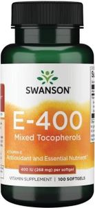 Vitamin E 400 IU Smíšené tokoferoly 100 softgelů Swanson Health Products
