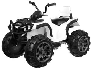 Quad ATV na baterie pro děti Bílá + EVA kola