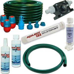 Bohrmaschinenpumpe Mono mit Aqua Refit Produkten