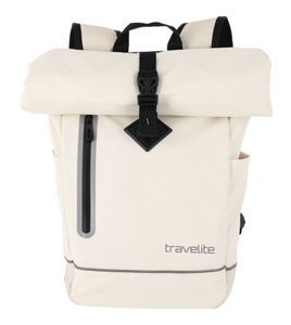 Travelite Basics Rollup Plane Rucksack wasserfester Kurierrucksack 96314, Farbe:Creme