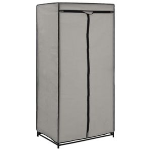 vidaXL Kleiderschrank Grau 75×50×160 cm