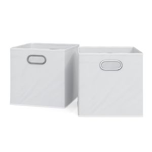 Livinity® Faltbox , 30 x 30 cm 2er Set, Weiß