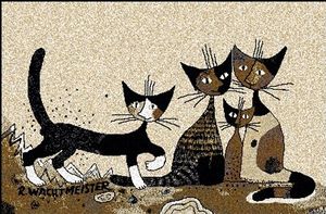 Salonloewe SERAFINO & FRIENDS Fußmatte Wohnmatte Rosina Wachtmeister 50 x 75 cm