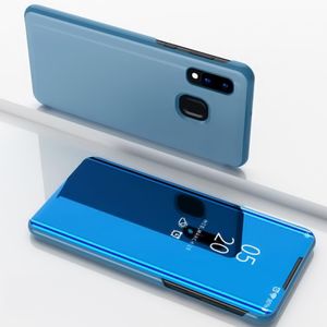 Samsung Galaxy A20e Flip Cover Clear View Handy Tasche Schutz Hülle Smartcover Etui Case