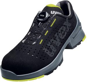 uvex 1 Halbschuhe S1 schwarz, gelb Weite 11 Gr. 41