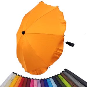 BAMBINIWELT Sonnenschirm für Kinderwagen Ø68cm UV-Schutz50+ Schirm Sonnensegel Sonnenschutz, orange