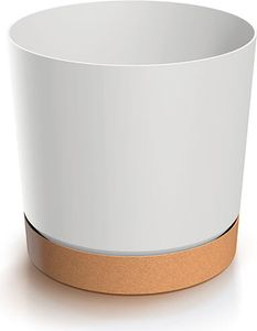 Prosperplast®, Doniczka, DPOD130-S449/4665W, Biały, Doniczka z podstawką Eko