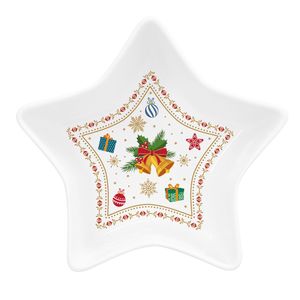 SHOVEL Vánoční dekorace STAR Porcelánová mísa Ovocná mísa Miska na svačinu Stolní dekorace