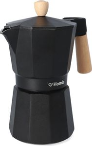 Kávovar espresso kávovar MIA MOKKA čierny s drevenou rúčkou 6 šálok HOMLA