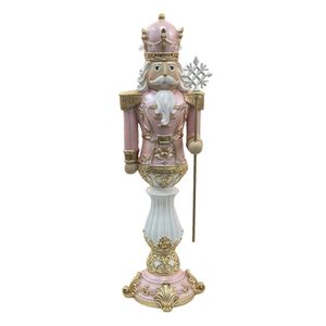 Clayre & Eef Figur Nussknacker 67 cm Rosa Polyresin