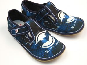 Jungen Hausschuhe BAREFOOT EF 395 BAT Fledermaus Dunkelblau 36