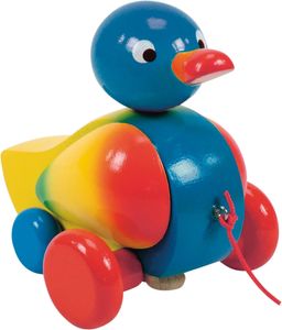 Woody Pulling duck clacking-blue