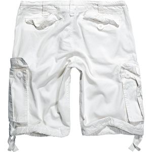 Brandit - Vintage Shorts Classic weiss 2002 Pants Cargo Bermuda kurze Hose Military white Größe M