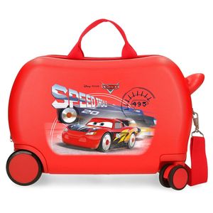 Joumma Bags Sitzkoffer Ziehkoffer Kinderkoffer Kinder Hartschalen Koffer Disney Cars Rot