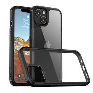 IYUPP Bumper für iPhone 11 Hülle Schwarz x Transparent Handyhülle Cover Case