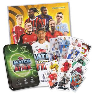 Match Attax Champions League - Sammelalbum + 40 verschiedene Sammelkarten + Sammeldose (leer) als Starter-Set Match Attax Champions League - Sammelalbum + 40 verschiedene Sammelkarten + Sammeldose (leer) als Starter-Set