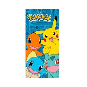 Pokémon Badetuch Weiches Baumwollhandtuch für Pool und Strand, 70cm x 140cm