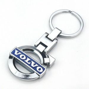 Volvo Anhänger Schlüsselanhänger Edelstahl Silber/Blau Key Chain