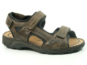 Rieker 26061 Schuhe Herren Sandalen, Größe:43 EU, Farbe:Braun