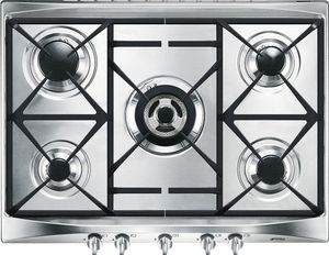 Smeg Selezione Sr275xgh2 70- Gasherd 75 Cm Silber  Silber One Size