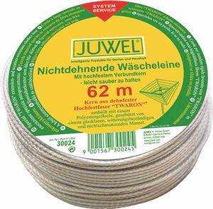 Juwel 300-24 Šnúra na bielizeň Twaron 62 m, sivá (62 m)