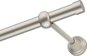 Voppi Gardinenstange Moderi 1-läufig 260 cm 19 mm satin, moderne Vorhangstange, einfache Wandmontage Voppi Gardinenstange Moderi 1-läufig 260 cm 19 mm satin, moderne Vorhangstange, einfache Wandmontage