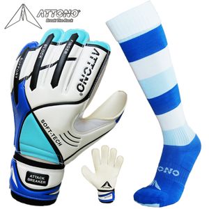 Brankárske rukavice s ochranou prstov v SETe s ponožkami ATTONO®