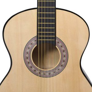 vidaXL Klassikgitarre für Anfänger mit Tasche 4/4 39"
