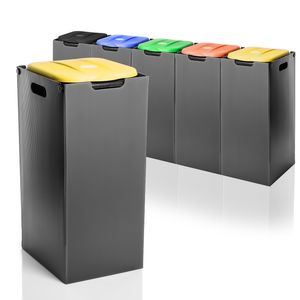 BigDean Müllsackständer Gelb 80L - Sichtschutz für Gelben Sack - Müllsackhalter Mülleimer : Gelb