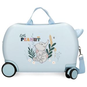 Joumma Bags Sitzkoffer Ziehkoffer Kinderkoffer Kinder Hartschalen Koffer Disney Dumbo Hellblau
