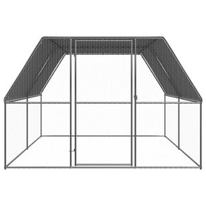 vidaXL Outdoor-Hühnerkäfig 3x4x2 m Verzinkter Stahl