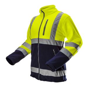 Warnschutzjacke aus Polar Fleece 280g/m² gelb M