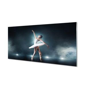 Spritzschutz 100x50 Wandkunst Weiß Ballettkleid Frau