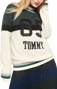 Tomy Hilfiger Damen Pullover Perniane Mock-NK schimmernd M