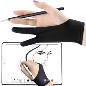 MALATEC Zeichenhandschuh Handschuh Grafiktablett Grafikhandschuh schwarz M