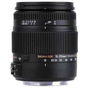SIGMA 18-250mm F3.5-6.3 DC Macro OS HSM - SLR - 16/13 - 0,35 m - Auto/Manuell - 18 - 250 mm - 6,5°