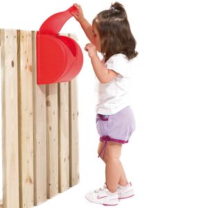 Briefkasten für Kinderzimmer, Spielanlagen und Baumhaus, rot