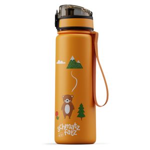 Schmatzfatz Auslaufsichere Trinkflasche Für Kinder 500 ml - BPA-freie Flasche Aus Tritan-Kunststoff Mit 1-Klick-Verschluss, Leicht Zu Reinigen, Geschmacks- Und Geruchsneutral, Buntes Design