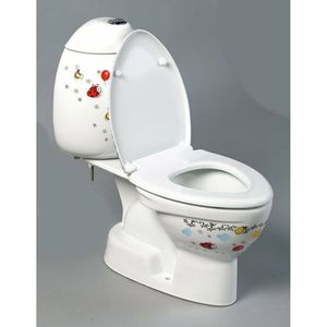 Kinder-Kompakt-WC 31x64,5x56cm Stand-WC Kompakt-WC Siebdruck bunt Kindermotive
