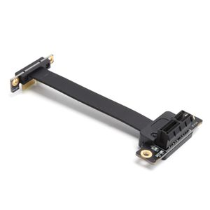 Predlžovací kábel PCIE 1X Dual 90° sieťový adaptér s LED indikátorom Gen3 8Gbps