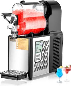 VEVOR kommerzielle Slusheis Maschine 3 L Einzeltank-Maschine für gefrorene Getränke, 12 Tassen Edelstahl Slush-Eis-Maschine mit Tastenfeld Softeis Maker für Partys Restaurants Cafés Bars Schwarz VEVOR kommerzielle Slusheis Maschine 3 L Einzeltank-Maschine für gefrorene Getränke, 12 Tassen Edelstahl Slush-Eis-Maschine mit Tastenfeld Softeis Maker für Partys Restaurants Cafés Bars Schwarz