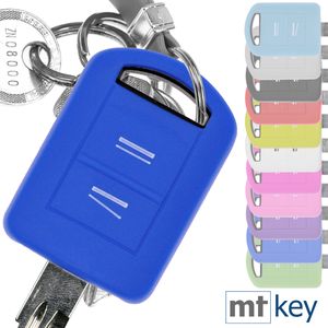 Soft Case Silikon Schutz Hülle Auto Schlüssel Blau kompatibel mit Opel Combo C Corsa C Meriva A Tigra TwinTop