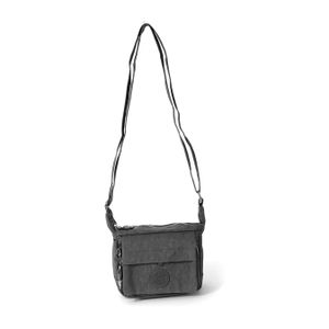 Bag Street Damen Handtasche Abendtasche Tasche grau Nylon 17x15x7 D2OTJ232K