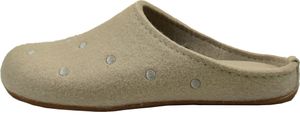 Haflinger Everest Noblesse Damen Hausschuhe Pantoffel Wolle 484012 , Größe:37 EU, Farbe:Beige