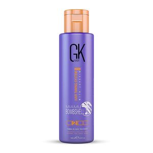 GK HAIR Global Keratin Miami Bombshell Purple Treatment (3.4 Fl Oz / 100 ml) Bändigt blondes Haar, glättet professionelle Ergebnisse, beseitigt gelb-orange-bronzefarbene Töne