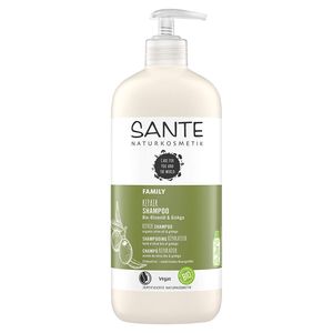 3 x SANTE Naturkosmetik Repair Shampoo Bio-Olivenöl & Ginkgo mit Pumpspender je 500ml